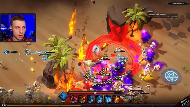 СКРЕСТИЛИ DOTA 2 + Vampire Survivors 3D. ОТЛИЧНЫЙ КЛОН! ▲ Soulstone Survivors Prologue геймплей #1 смотреть онлайн