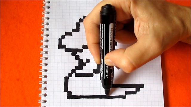 Как нарисовать по клеточкам Дракончика Простые рисунки по клеткам How to Draw Dragon Pixel Art смотреть онлайн