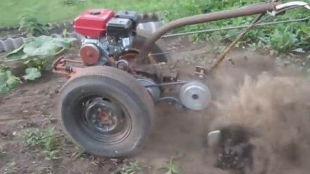 мотоблок из кпп заз с фрезой от Дигриз смотреть онлайн