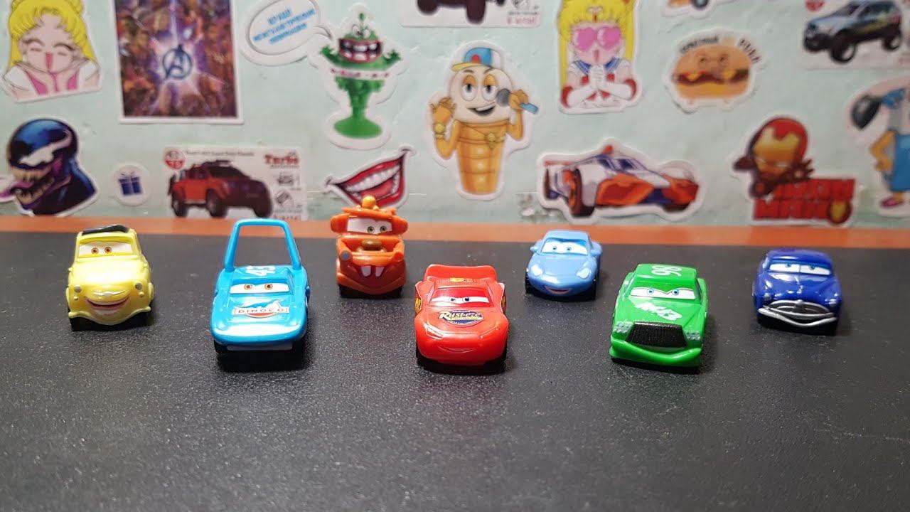 ТАЧКИ из Киндер-Сюрпризов / Обзор раритетных игрушек! смотреть онлайн