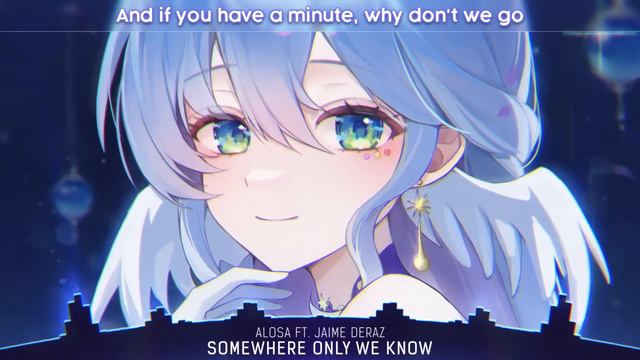 Nightcore - Somewhere Only We Know (Lyrics) смотреть онлайн