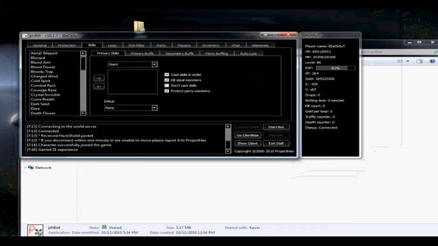 Sub Attack Weapon Tutorial (phBot) смотреть онлайн