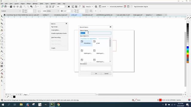 Corel Draw Tips & Tricks Add a Macro on your tool bar смотреть онлайн