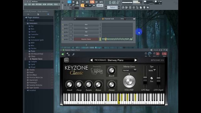 KEYZONE - Бесплатный плагин Фортепиано с поддержкой velocity VSTi. Качественный стерео звук смотреть онлайн