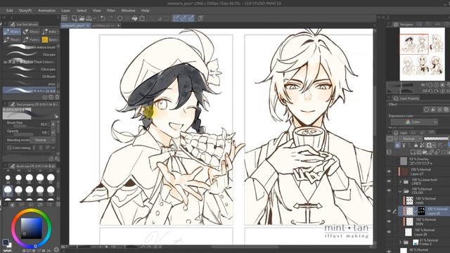 [ LET'S DRAW! + XP-PEN Artist 12 2nd Review ] Sixfanart: Genshin + Food Edition! смотреть онлайн