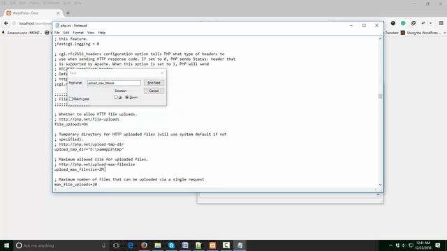 The upload_max_filesize in php.ini. error in wordpress смотреть онлайн