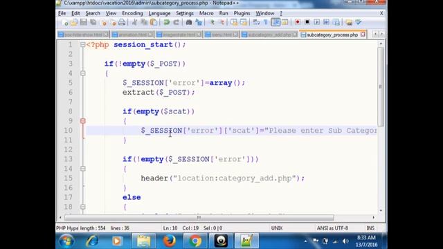 php tutorial -Add subcategory & Product Page and display in option Tag смотреть онлайн