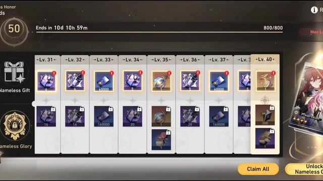 Claiming All lvl 50 Battle Pass Rewards Honkai Star Rail смотреть онлайн