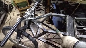 Самодельный электровелосипед на пространственной раме.