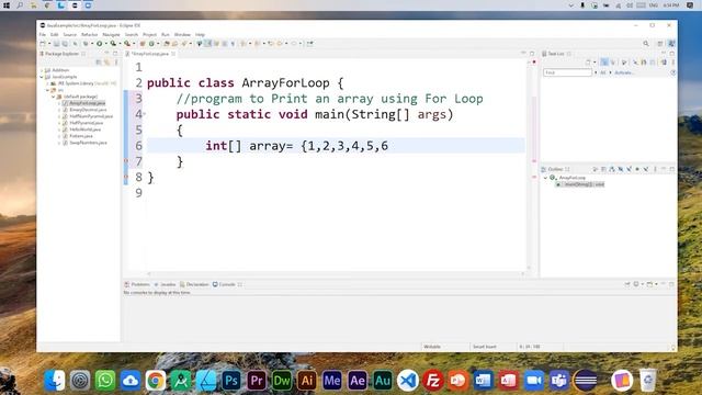 Java Program to Print an Array using for loop ♾ смотреть онлайн
