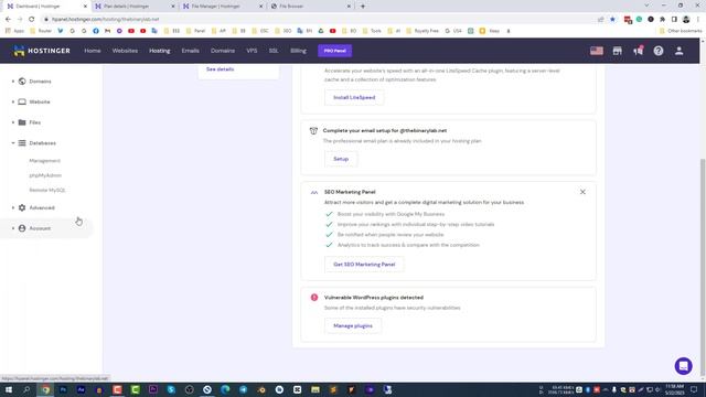 Hostinger Cloud Hosting Dashboard Overview - Hostinger Admin Panel смотреть онлайн