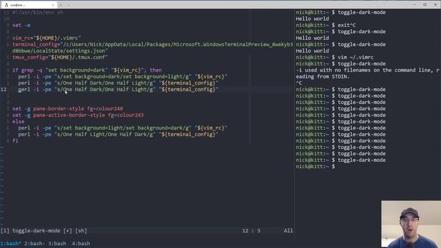 Live Coding a Shell Script to Toggle Dark Mode for Terminal Tools смотреть онлайн