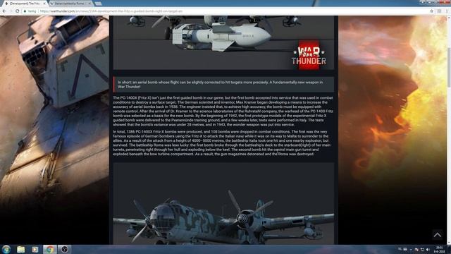 War Thunder: Fritz-X Guided Bomb [Dev Blog!] смотреть онлайн