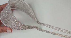 Ободок для волос из страз Украшения на голову своими руками