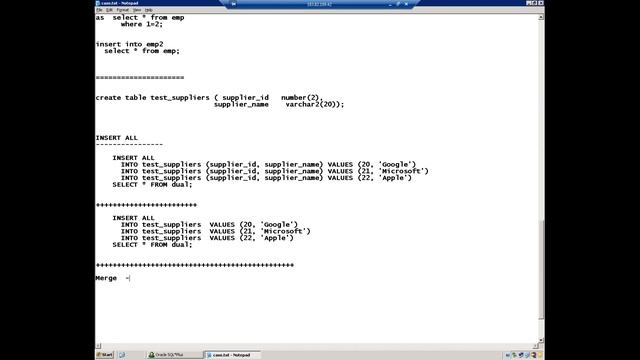Insert all Command in Oracle SQL | Case Statement смотреть онлайн