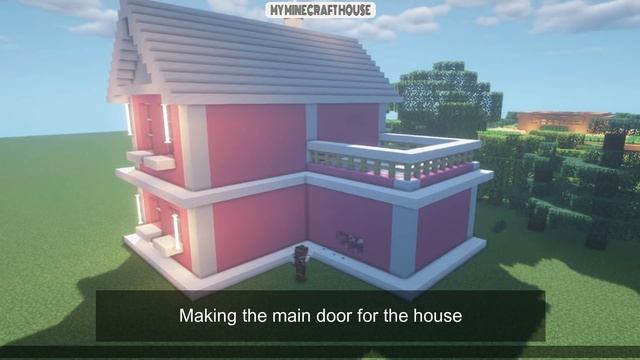 MINECRAFT: How to build a lovely pink house super simple #80 смотреть онлайн