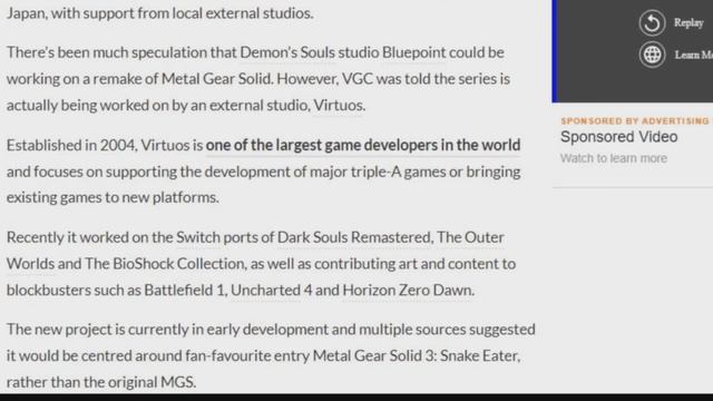Metal Gear Solid 3: Snake Eater Is Getting A Remake! & Is In Early Development! смотреть онлайн