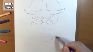 How to draw Shredder, ninja turtles, Как нарисовать Шредера