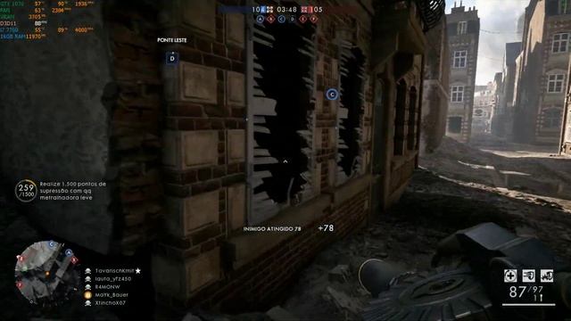 Battlefield 1 - i7 7700 + GTX 1070 Driver 430.64 (Ultra) смотреть онлайн