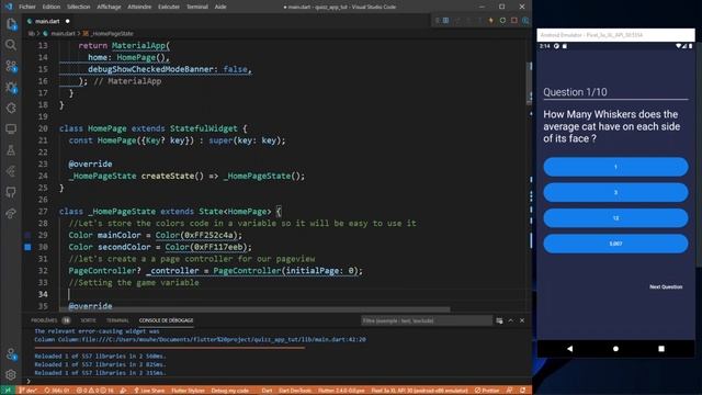 Making a Quiz App using Flutter смотреть онлайн
