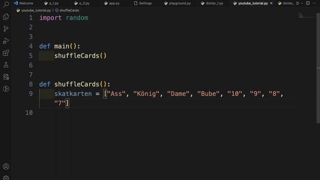 Die Funktion shuffle aus dem Modul random смотреть онлайн