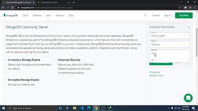 How to download MongoDB database server for windows 10 32-bit Machine смотреть онлайн