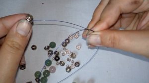 DIY Делаем браслет из зеленого авантюрина с центральным камнем розового кварца. Часть 1.