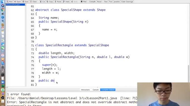 Level 3 Lesson 2 Part 1 Abstract classes смотреть онлайн