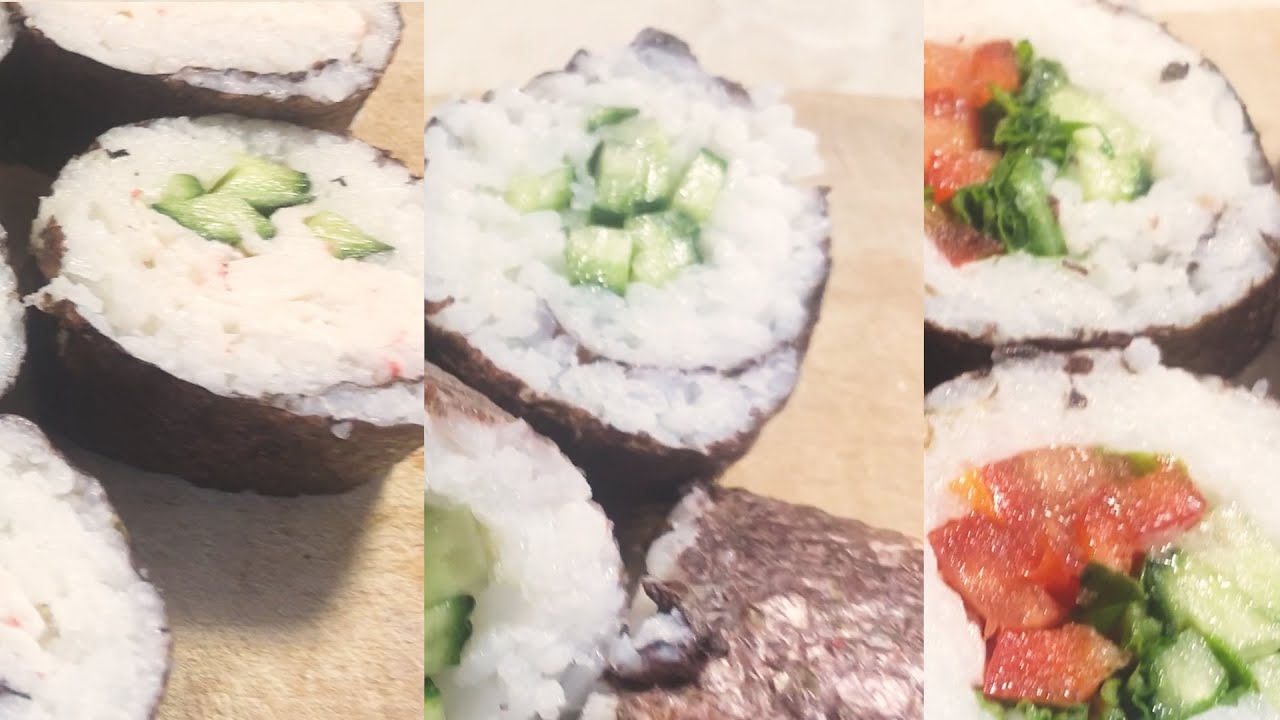 3 ЛУЧШИХ РЕЦЕПТА СУШИ | МАКИ С ОГУРЦОМ, РОЛЛЫ 