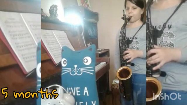 My one year saxophone progress II саксофон прогресс за год с нуля смотреть онлайн
