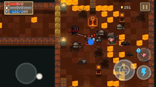Soul Knight - Robot - cowbot skin -using the skill "Drone Swarm" смотреть онлайн