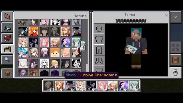Anime Characters in Minecraft | Addon in Minecraft PE смотреть онлайн
