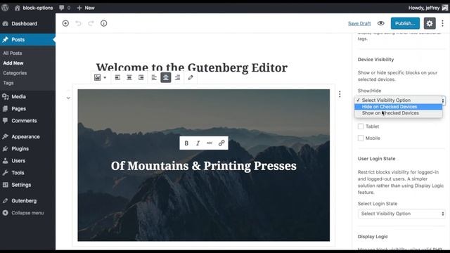 Block Options for WordPress Gutenberg Editor смотреть онлайн