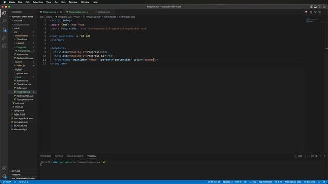 Разработка UI Kit (Vue 3 + Composition API) #5. Компонент Progress Bar смотреть онлайн