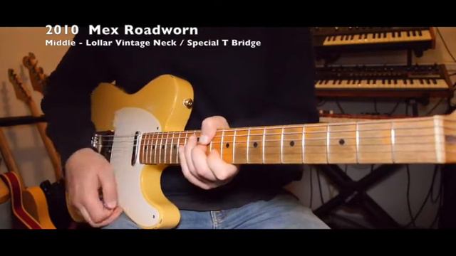 Fender Roadworn 2019 and 2010 Lollar and Tex Mex pickup comparrison (DIRTY) смотреть онлайн