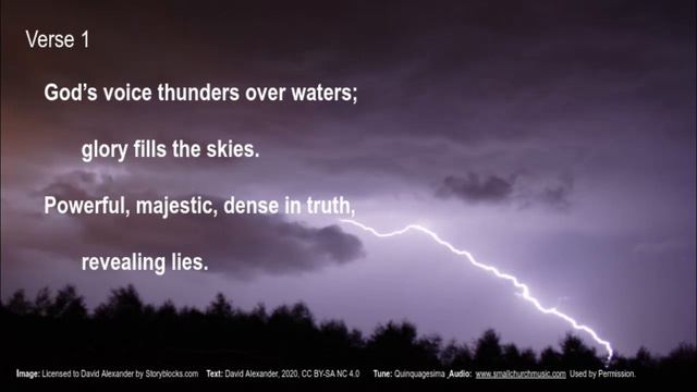 Psalm 29:3-9 Thunder! смотреть онлайн
