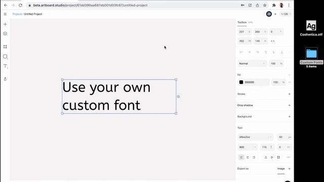 Working with custom fonts in Artboard Studio смотреть онлайн