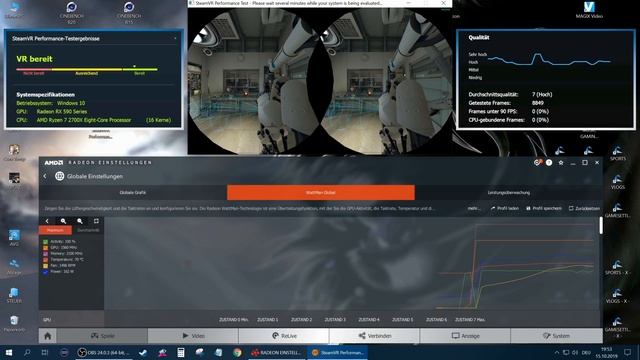 AMD RX 590 Sapphire Nitro Plus SE - SteamVR Performance Test /// BENCHMARK /// смотреть онлайн