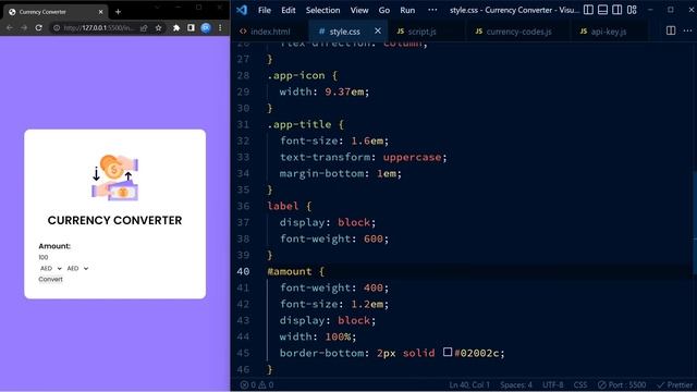 Currency Converter With Javascript | Javascript API Project смотреть онлайн