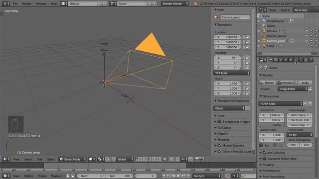 Blender Tutorial : Camera Rotation Order and Creating a Simple Rig смотреть онлайн