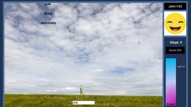 Python Game - Acid Rain (Typing Practice) смотреть онлайн