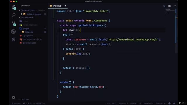 Handling Errors with Built in Error Page and Try Catch Universal React with Next js | part 17 смотреть онлайн