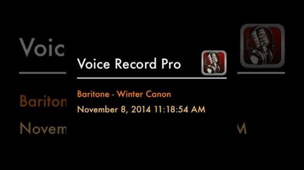 Baritone - Winter Canon