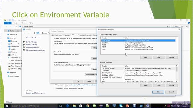 Java basics setting environment variable смотреть онлайн