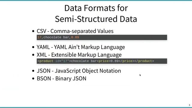 Modern Database Concepts - Semi-Structured Data (XML, YAML) смотреть онлайн