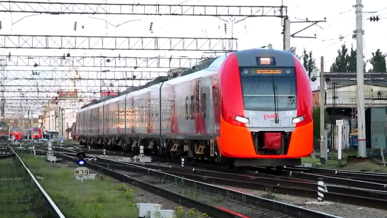 "Ласточка" ЭС1-036 Краснодар - Ростов-на-Дону смотреть онлайн