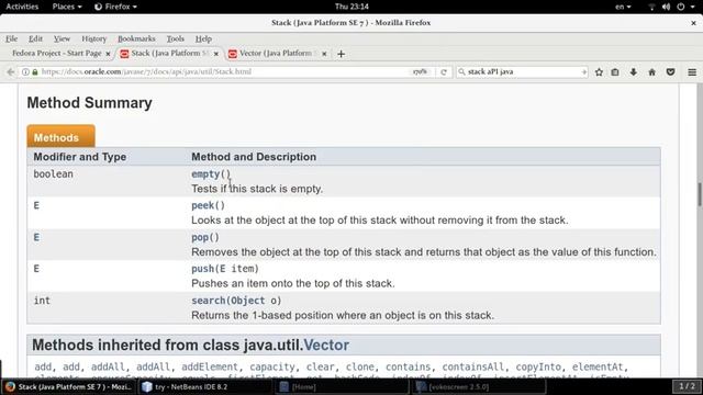 java Collection - Stack смотреть онлайн