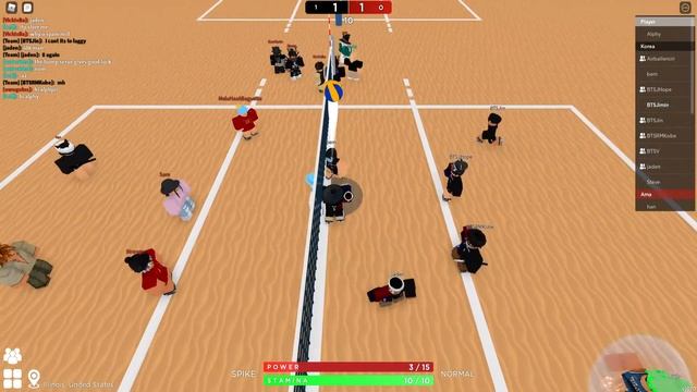Korea Vs Amaterasu RVL League Match (Volleyball 4.2 ROBLOX)