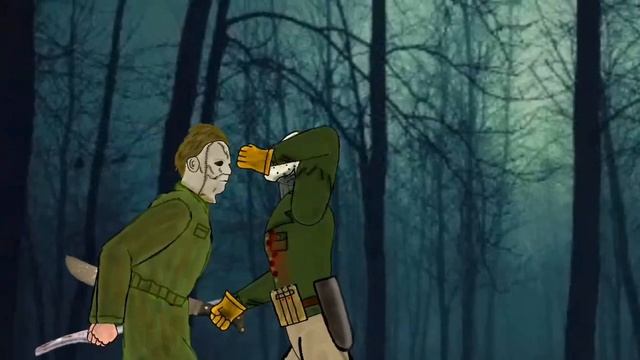 Michael Myers vs. Jason Voorhees (AT2)/рисуем мультфильмы 2 смотреть онлайн