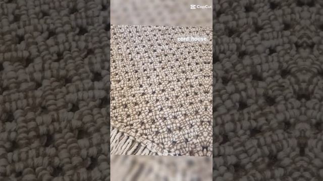 Коврик интерьерный в технике макраме. смотреть онлайн